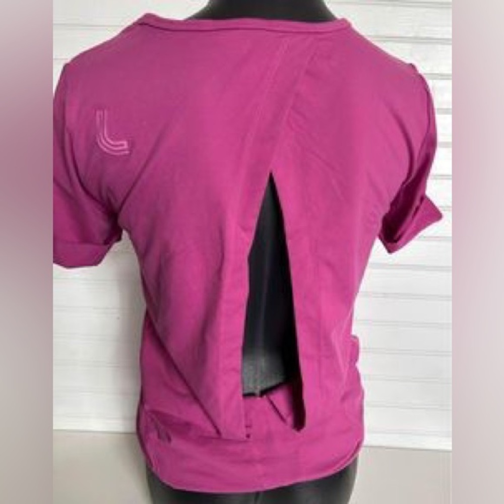 LOLE women’s small soft pink open back top